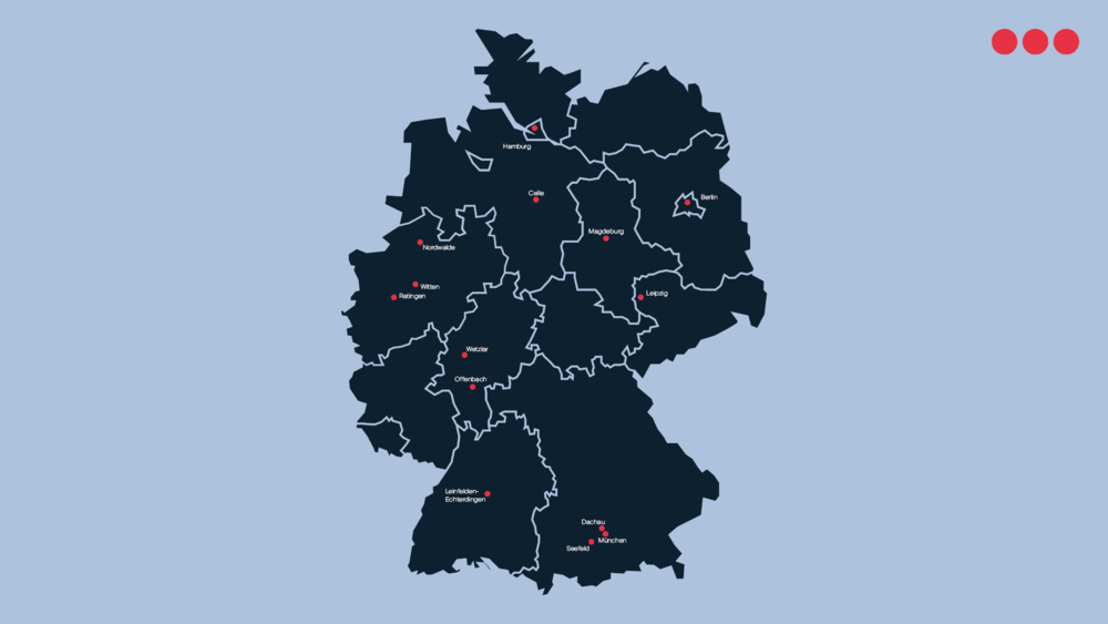 Standorte der Securitas Electronic Security in Deutschland